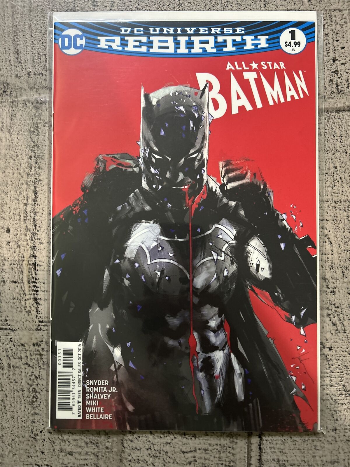 All Star Batman #1 Jock Variant Cover Variant (DC Comics October 2016)