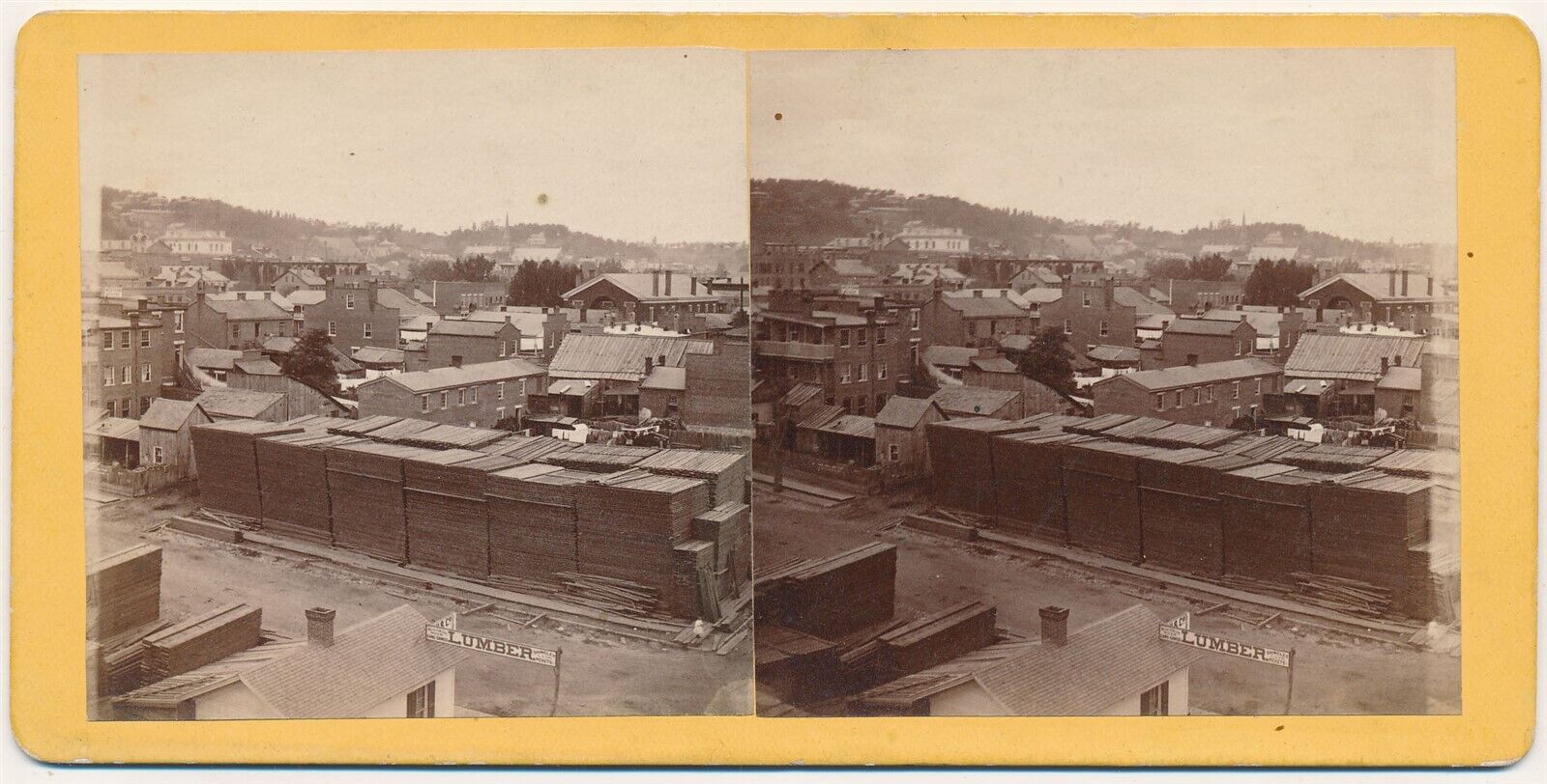 IOWA SV - Dubuque Panorama - Root\'s Gallery 1870s