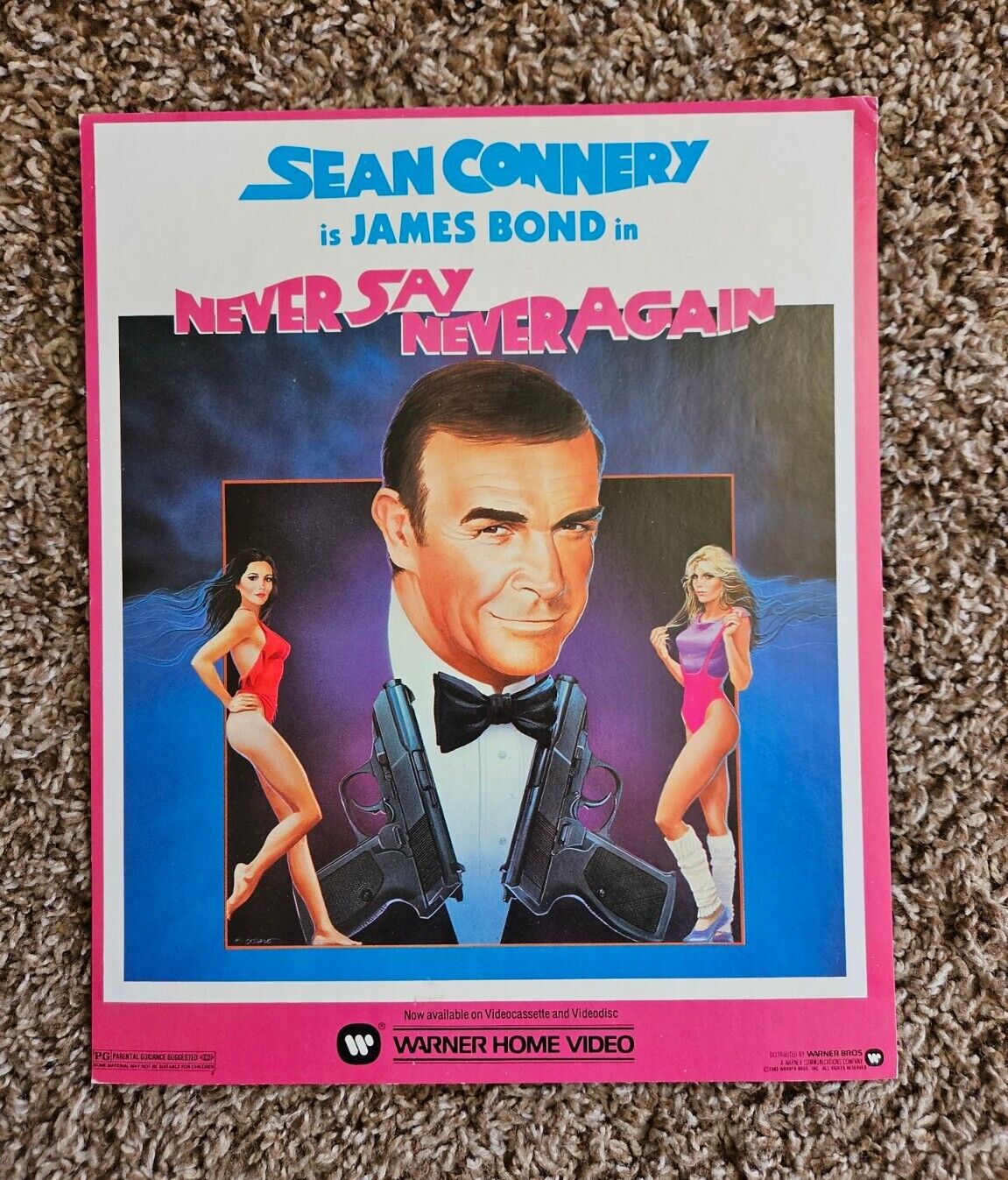 007 Never Say Never  Movie video store display