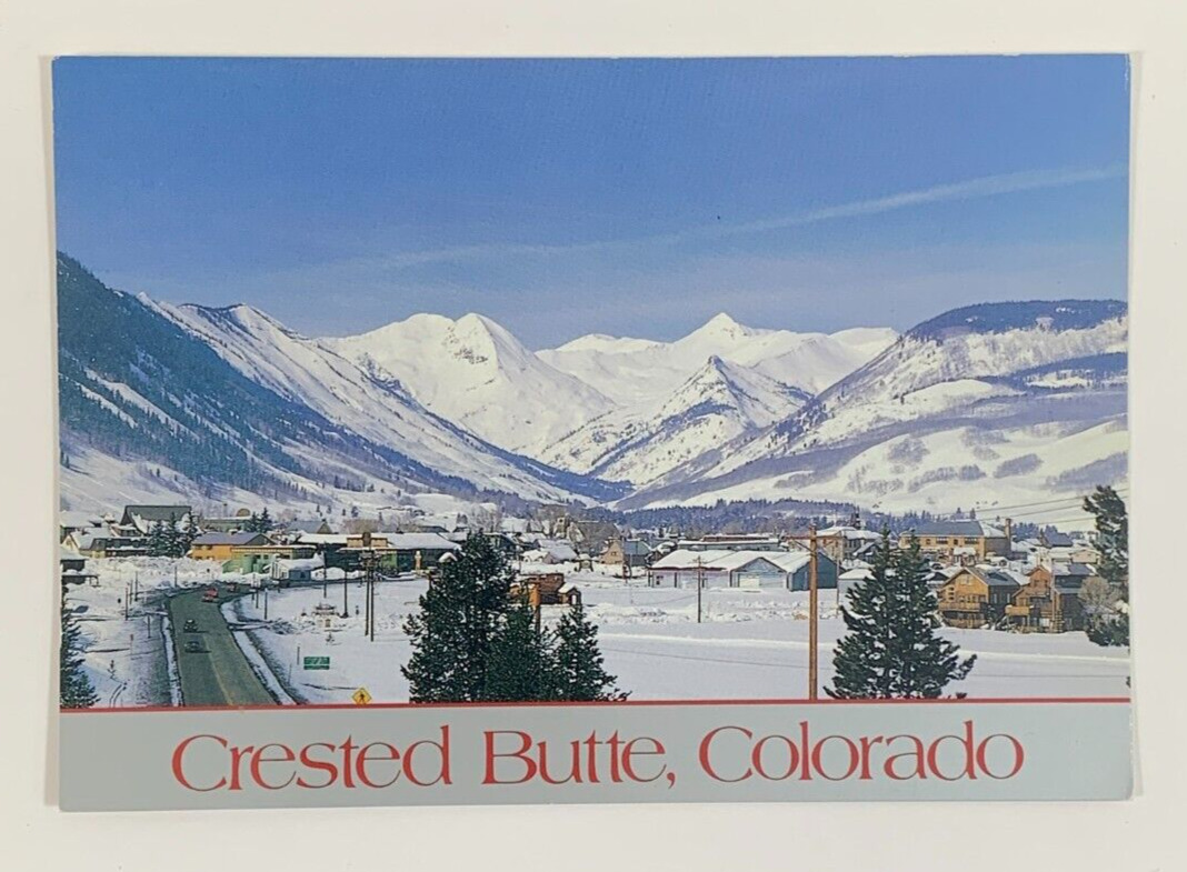 Crested Butte Colorado and the Elk Moutnains Postcard Unposted