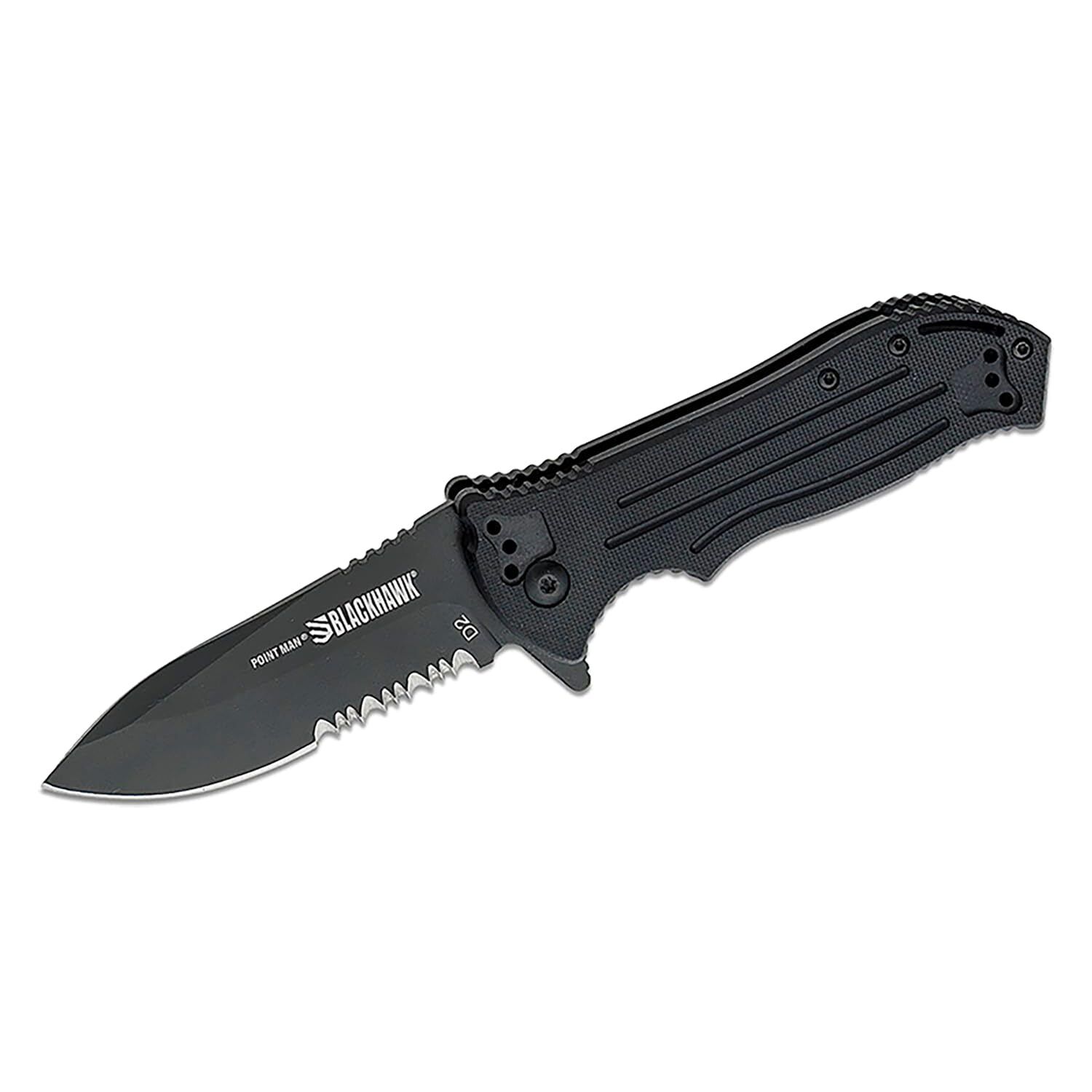 New Blackhawk Point Man Linerlock A/O Folding Poket Knife BH15PM211BK