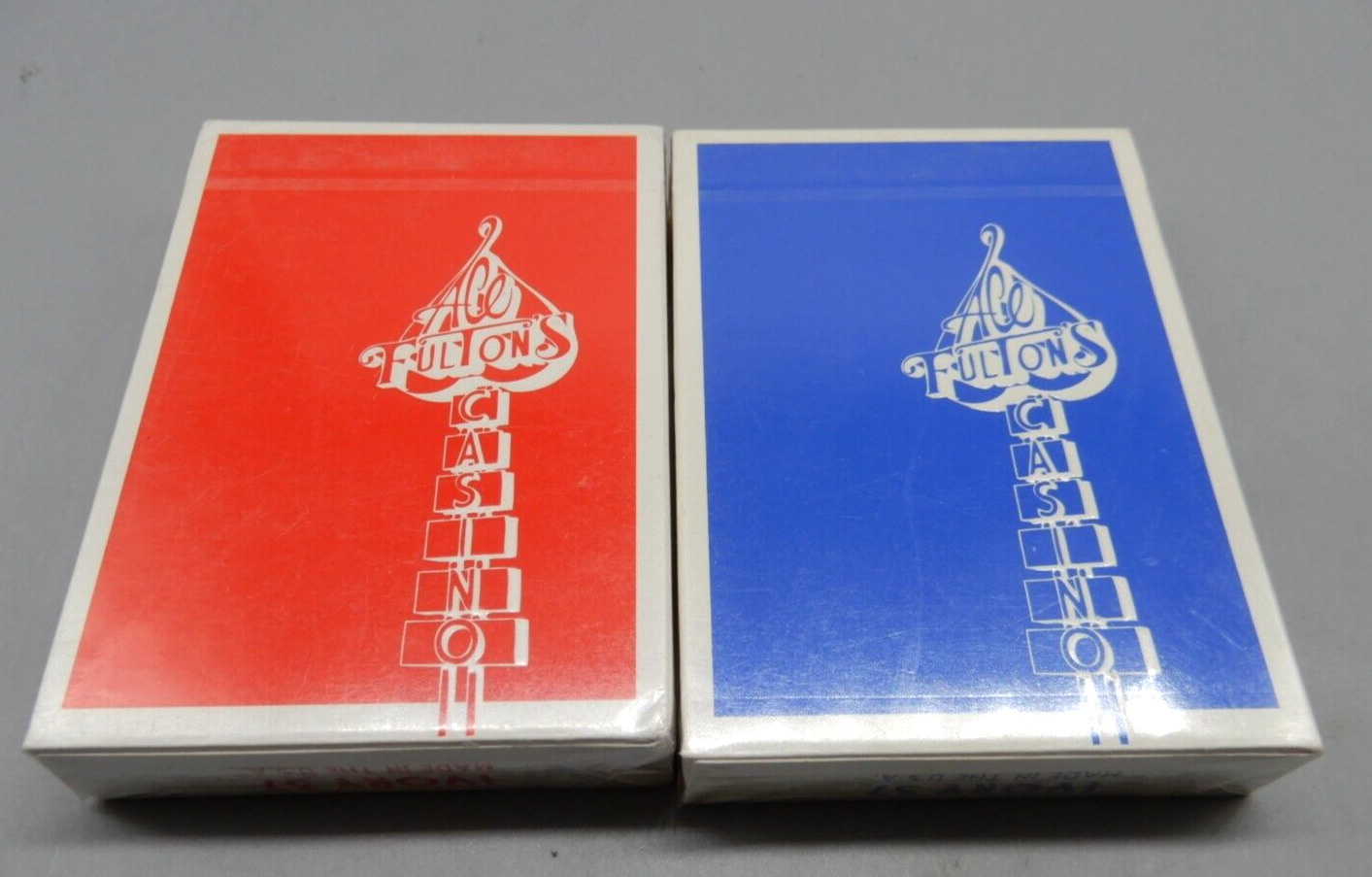 ACE FULTON\'S Playing Card deck NEW/SEALED Dan & Dave IVORY 37 red V1 / blue