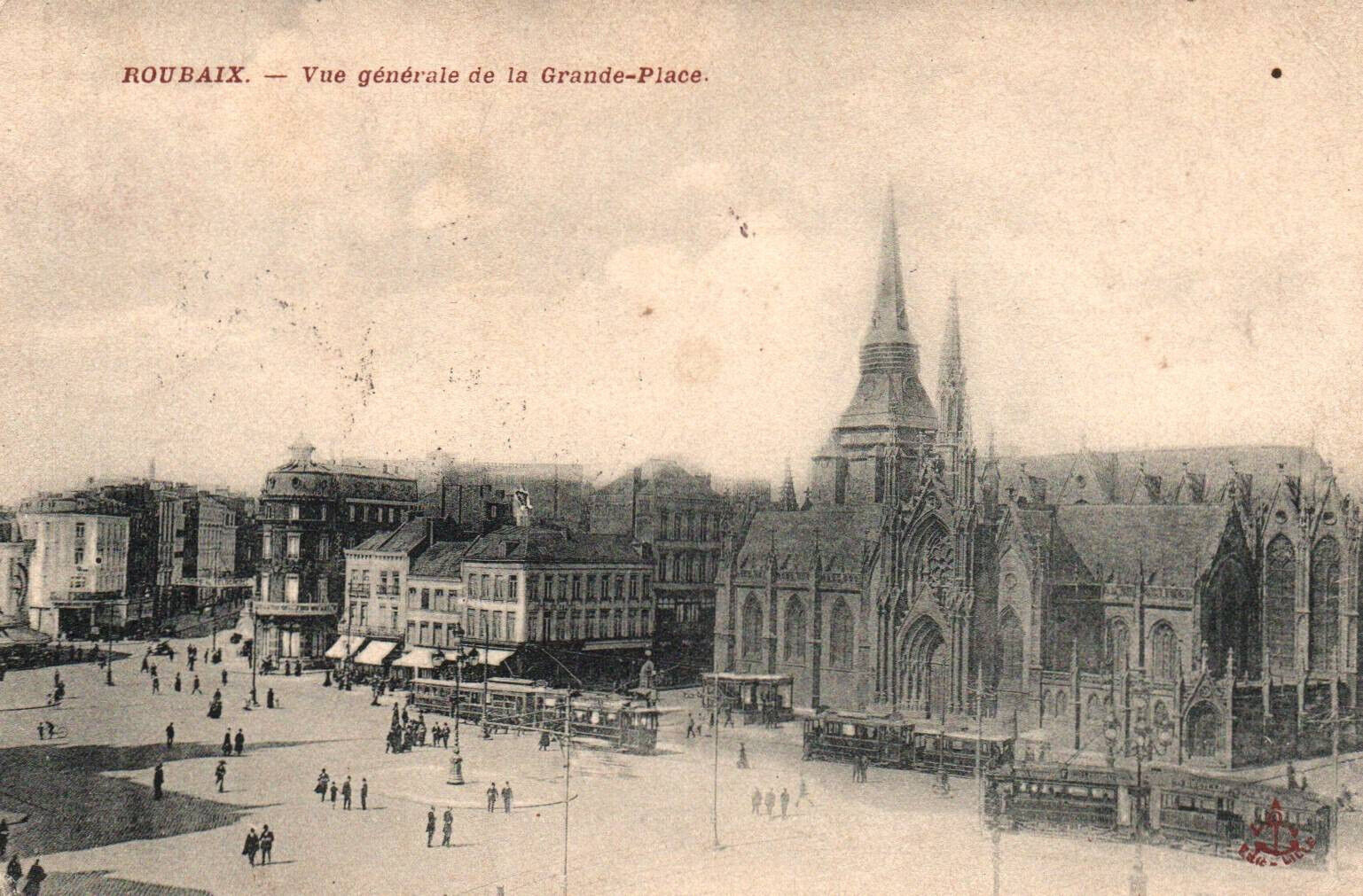CPA 59 - ROUBAIX (North) - General view of the Grande-Place