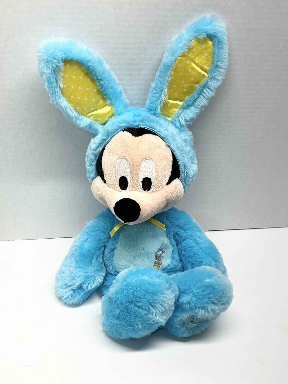 Disney Store Original Mickey Mouse Easter Bunny Blue 17” Plush