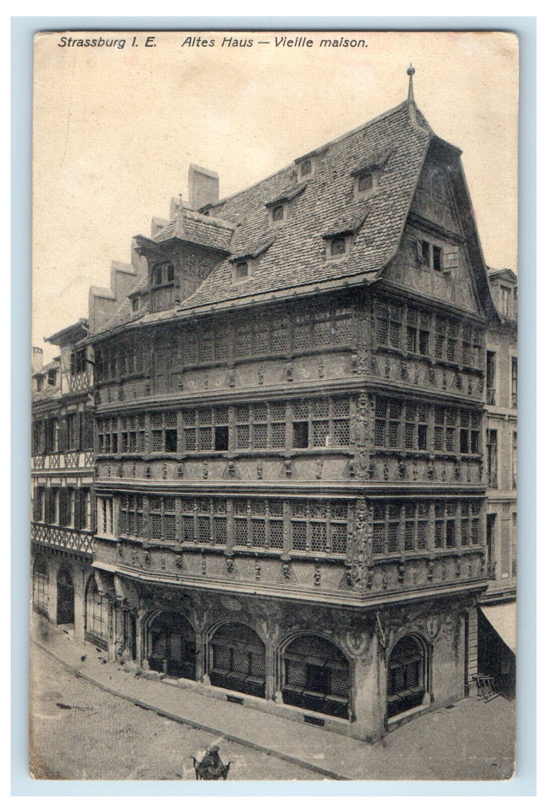 c1910s Altes Haus Vieille Malson Strassburg France Posted Vintage Postcard