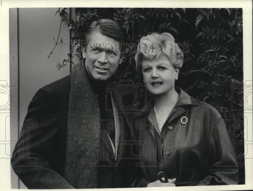 1986 Press Photo Chad Everett and Angela Lansbury star in \