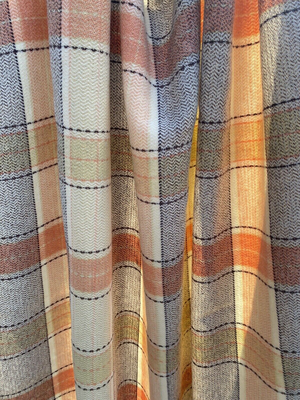 VINTAGE 1930S Welsh Wool Plied Yarn Herringbone Weave Blanket Collectors Item