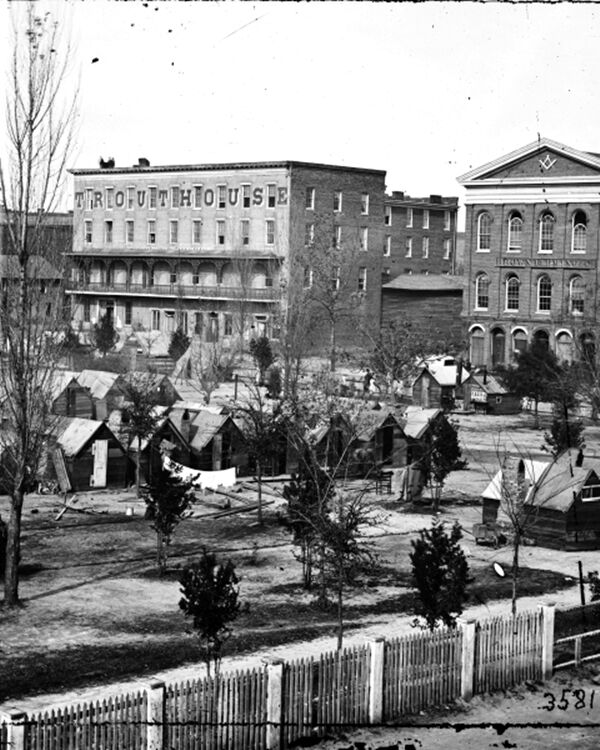 New 8x10 Civil War Photo: Federal Union Encampment on Decatur Street, Atlanta