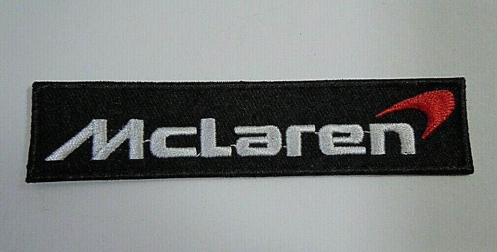 McLAREN Embroidered Iron-On Car Patch 4.25\