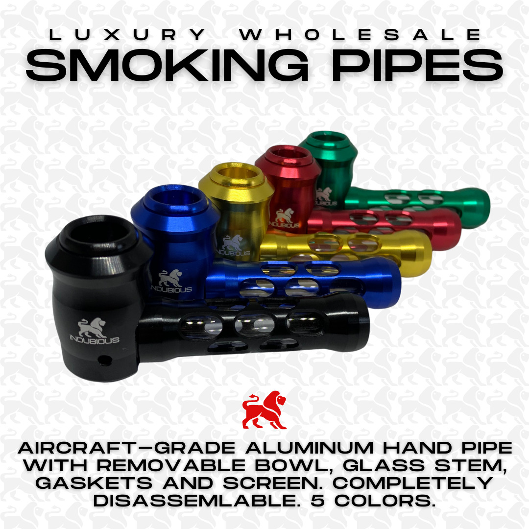 Wholesale Metal Smoking Pipes | Bulk Hand Pipes 5 Colors | Pipe Bundle Wholesale
