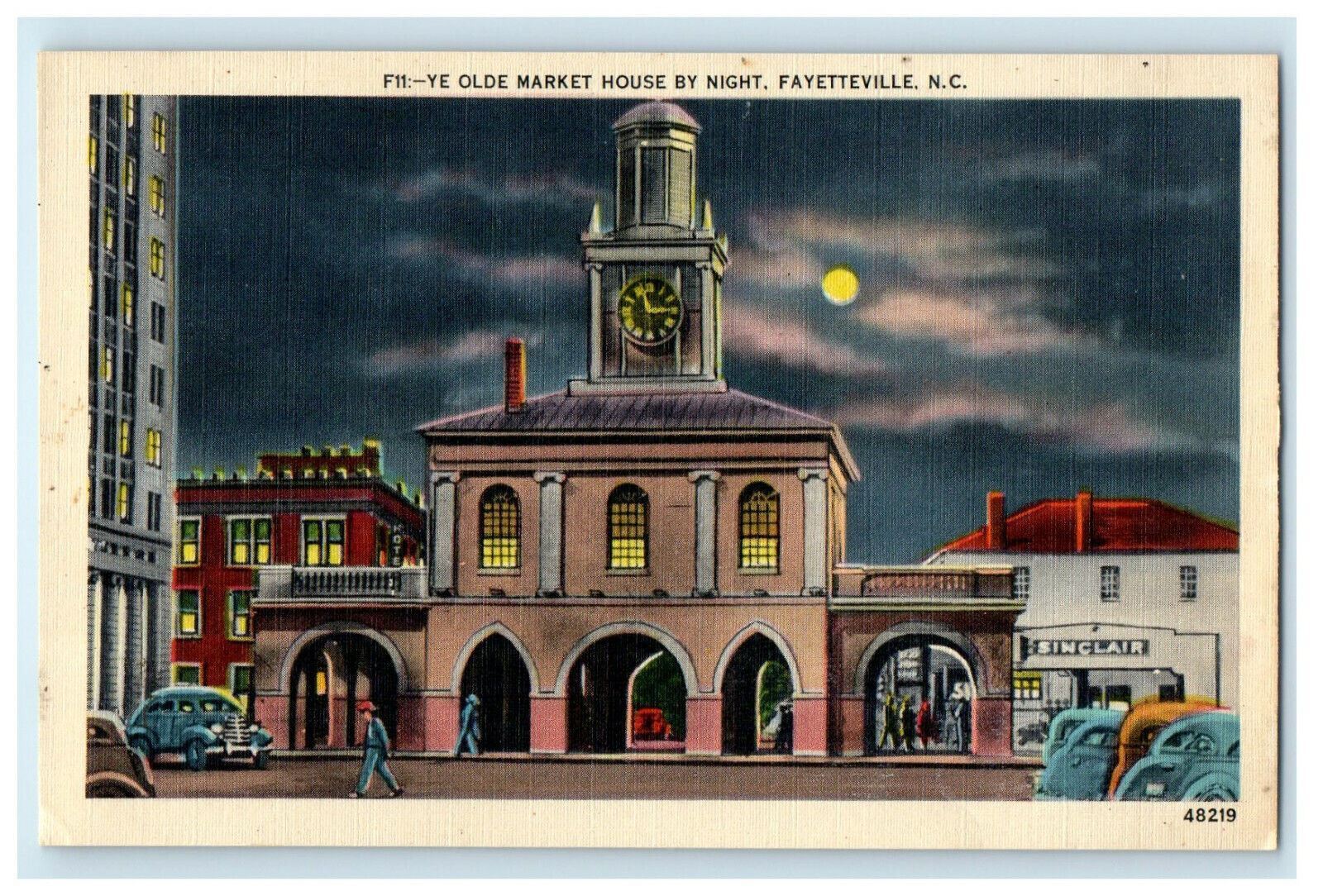 c1930s Ye Olde House By Night, Fayetteville, North Carolina NC Postcard