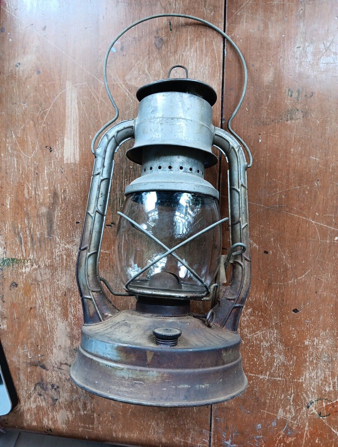Dietz D-Lite No. 2 Lantern, Clear Globe, N.Y. USA vintage, mcm No Chips Or Crack
