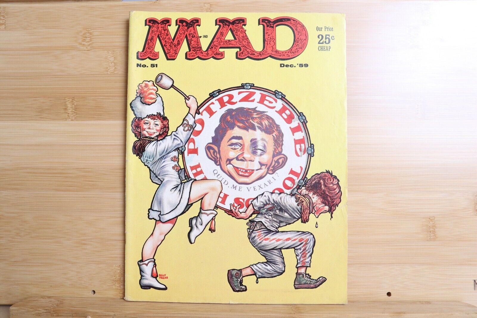 MAD Magazine #51 Kelly Freas Cover EC Vintage Wally Wood Fine - 1959