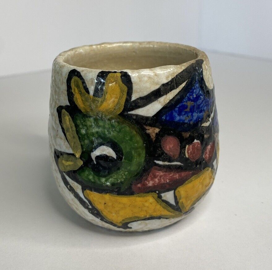 Talavera SPAIN Pottery Fish Ocean Handpainted Mug Cup 3” EL CARMEN - Sodico