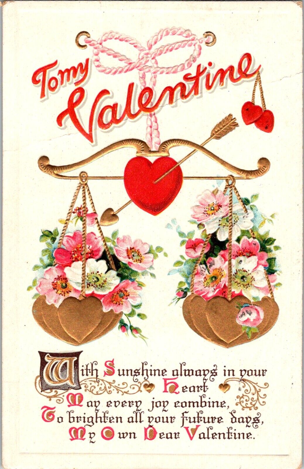 Vintage Postcard To My Valentine With Sunshine Always B.B. London No. 2807