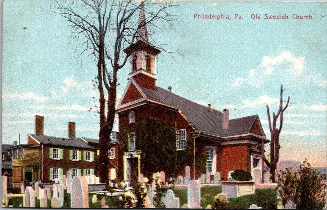 Old Swedish Church & Cemetery Philadelphia, Pennsylvania (1907-15) P286