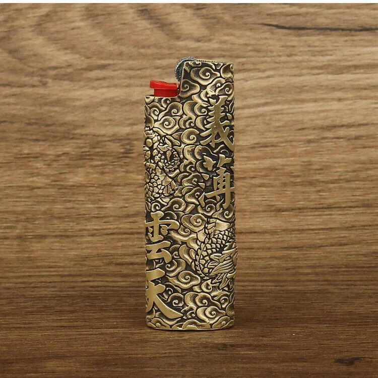 1PC Brass Lighter Case Cover fits BIC J3/J5 Collecting Lighter Shell Cover Case