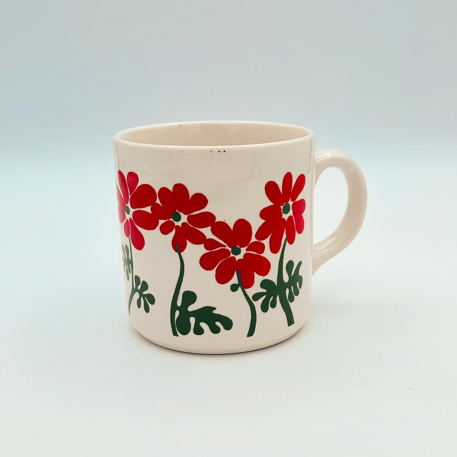 Vintage Grindley England Mug Orange Flower Floral Power Retro 3.5”