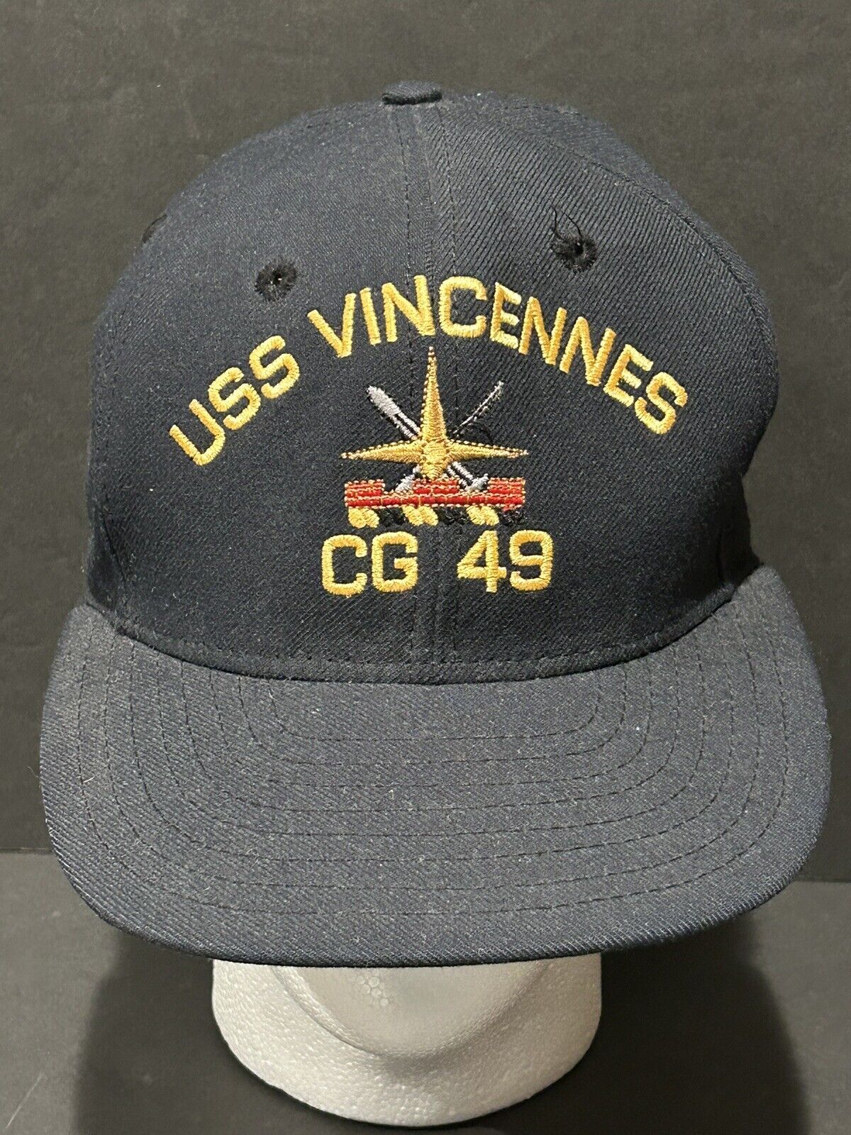 US Navy USN Ship USS VINCENNES CG-49  Naval Cruiser Team 49 Cap Hat