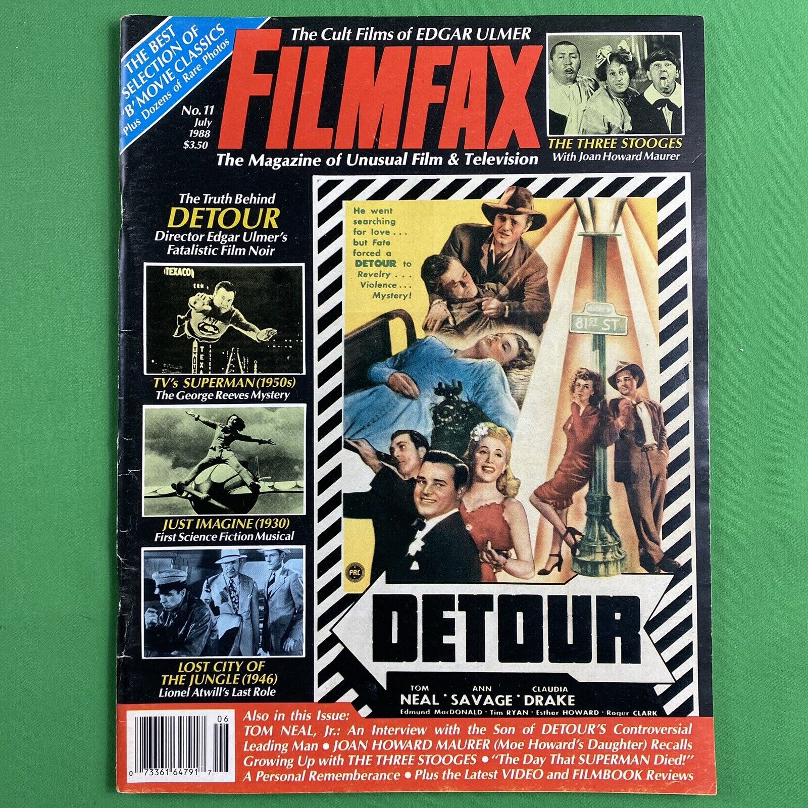 Filmfax Magazine # 11 1988 George Reeves 1950’s TV Superman Detour Three Stooges