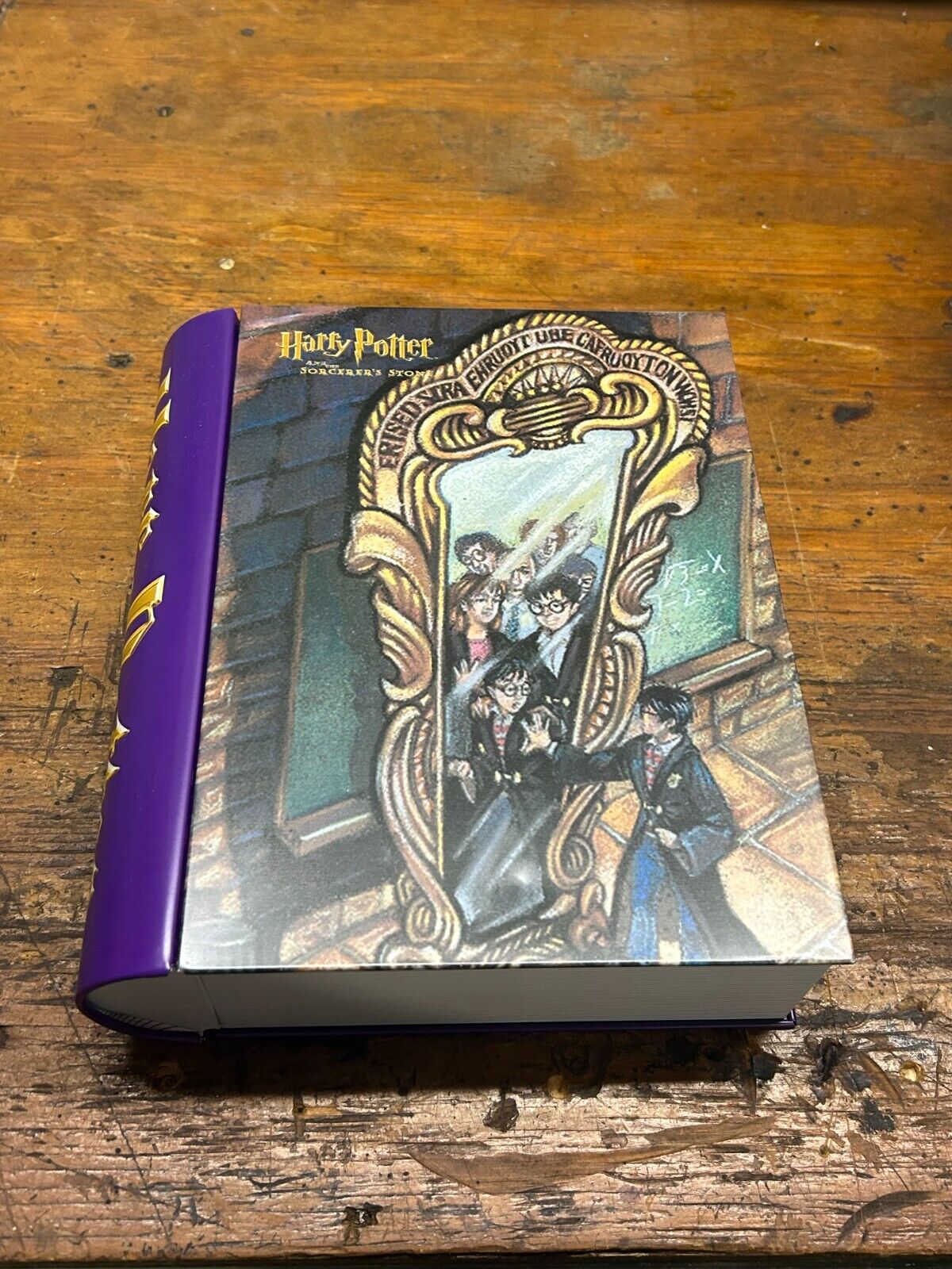 Vintage Harry Potter And The Sorcerers Stone Book Tin Metal Box