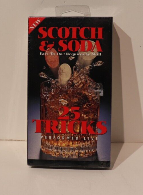 25 Amazing Magic Tricks with a Scotch & Soda VHS Video Tape new sealed