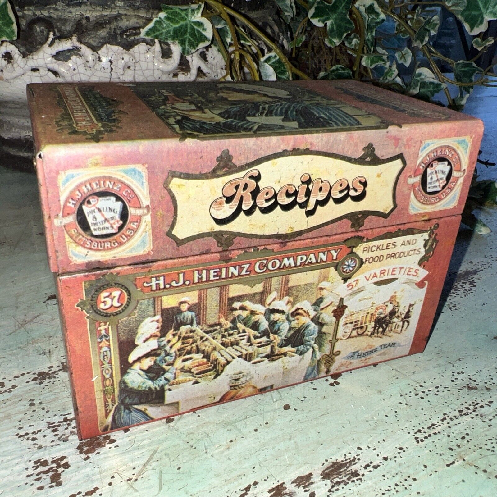 Vintage HJ Heinz Company Vintage Recipe Box Made In USA