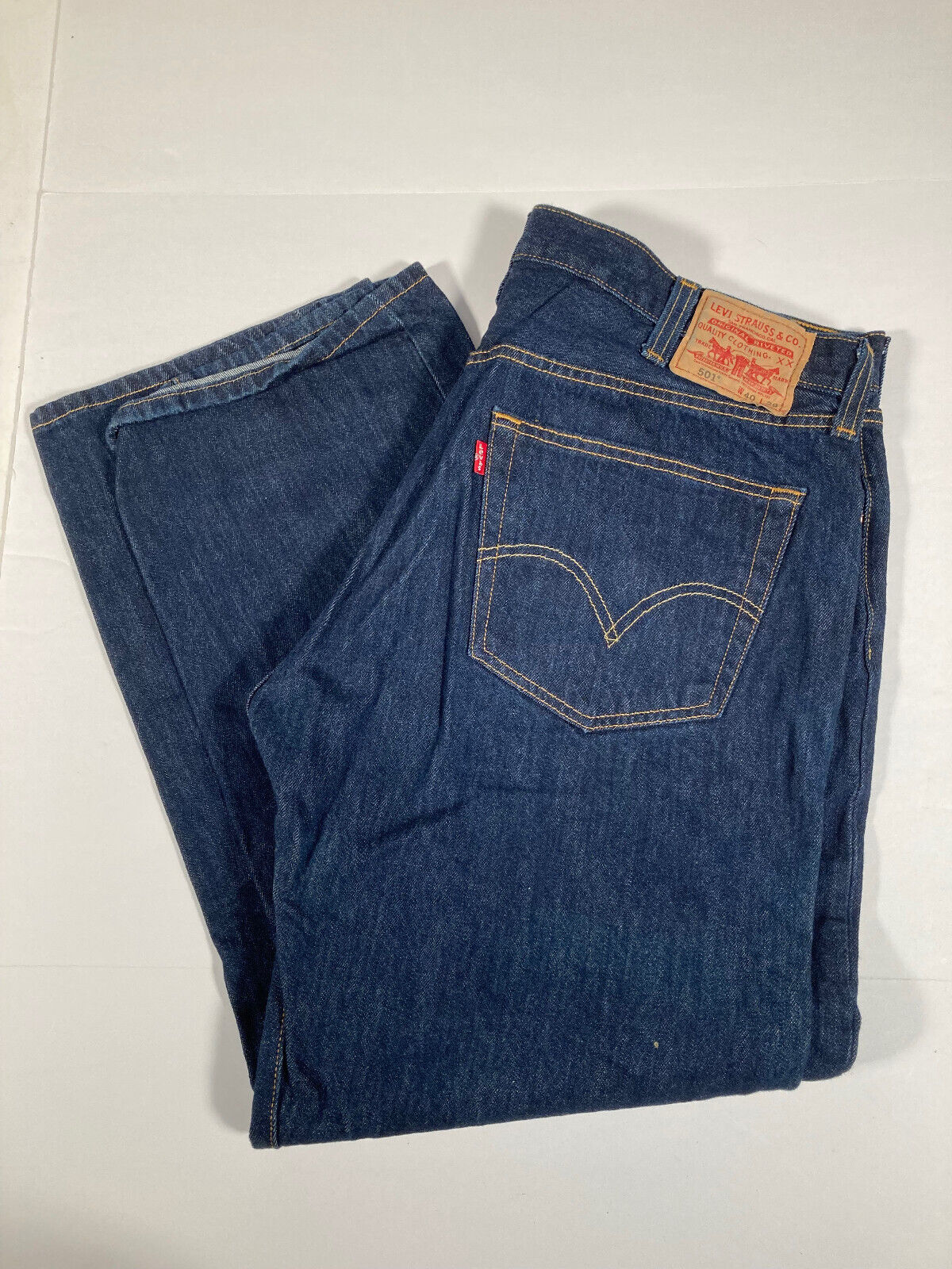 VTG 2000s Blue Levis 501 Straight Mens Denim Jeans 40x29