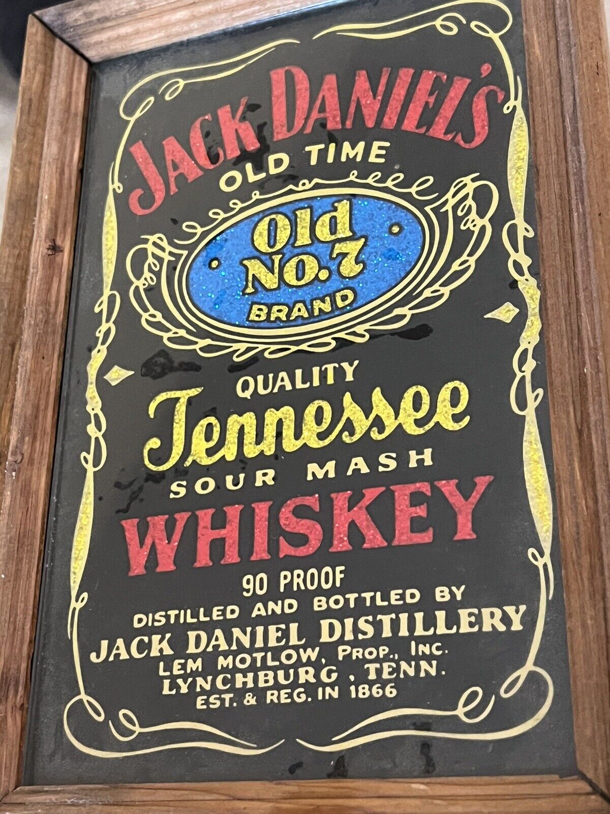 Jack Daniels Tennessee Whiskey Vintage Bar Sign