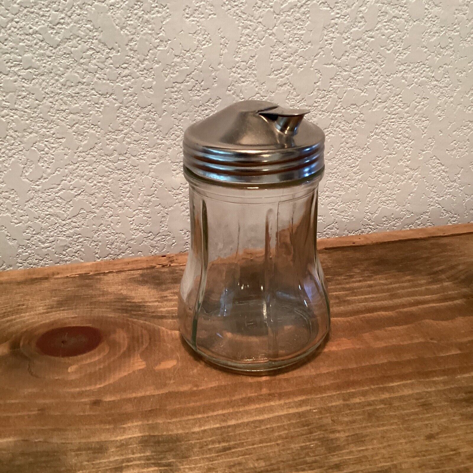 New Vintage Sugar Pour Spout Jar Dripcut Starline Santa Barbara Thick Glass
