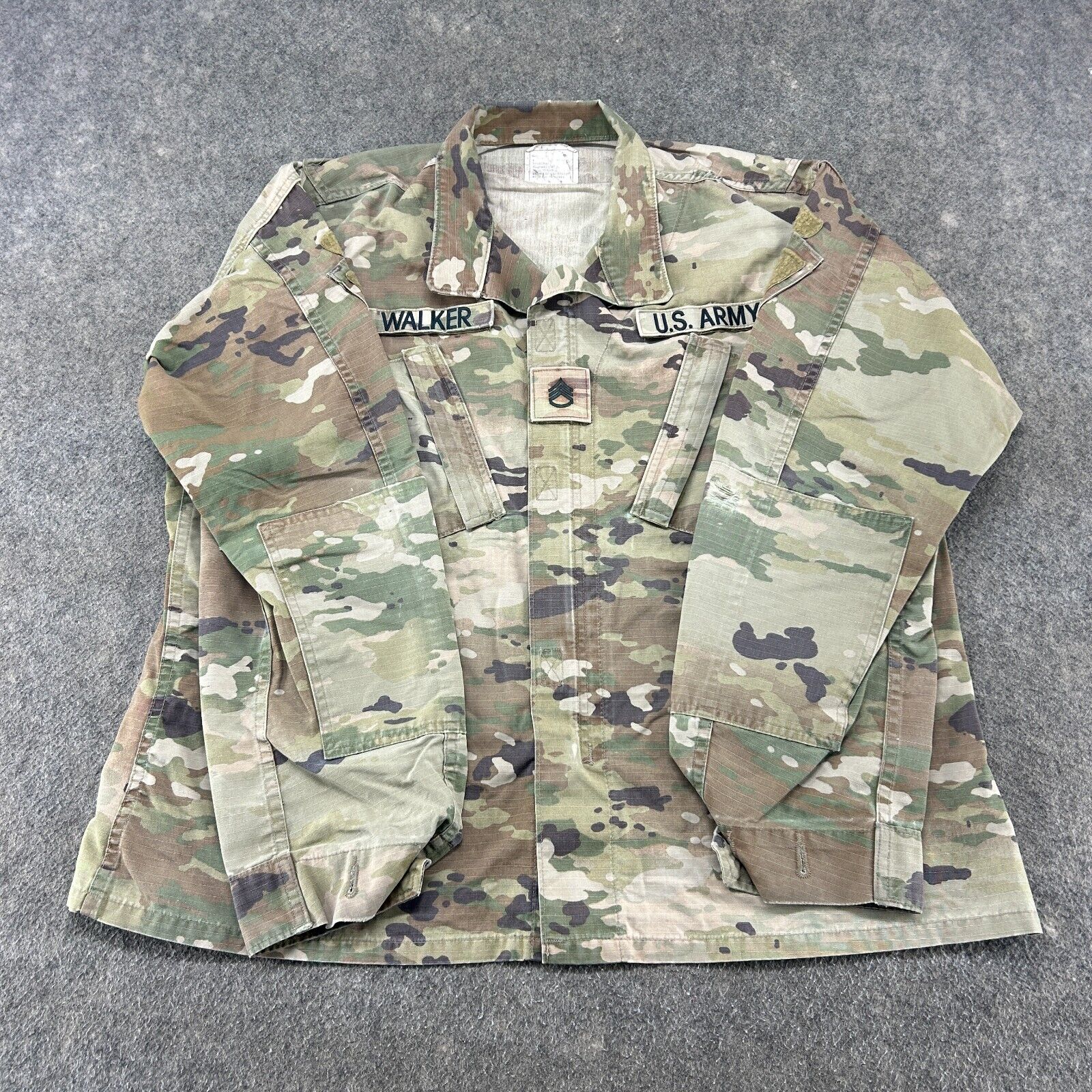 US Army Coat Large Short OCP Camo BDU Uniform Military Current Ripstop USGI