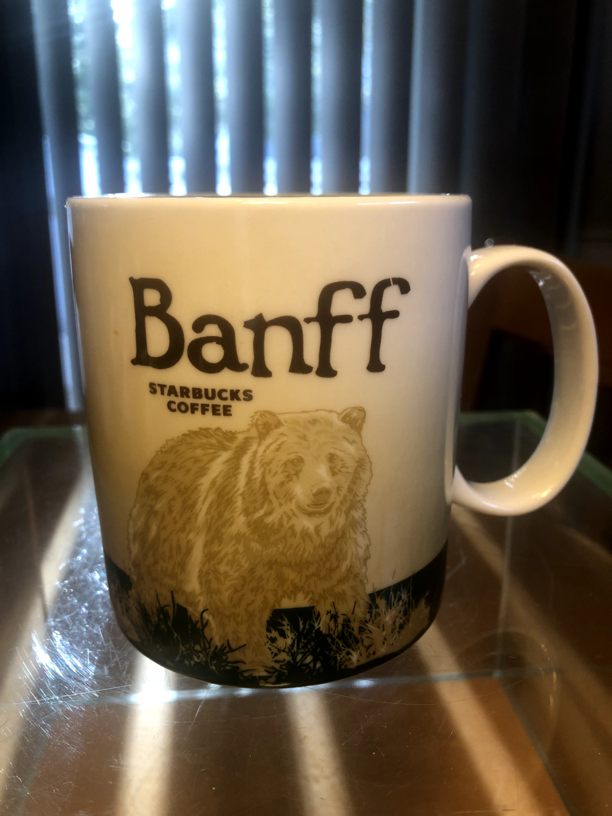 Starbucks Banff Grizzly Bear Mug Global Icon 16oz National Park Alberta Canada