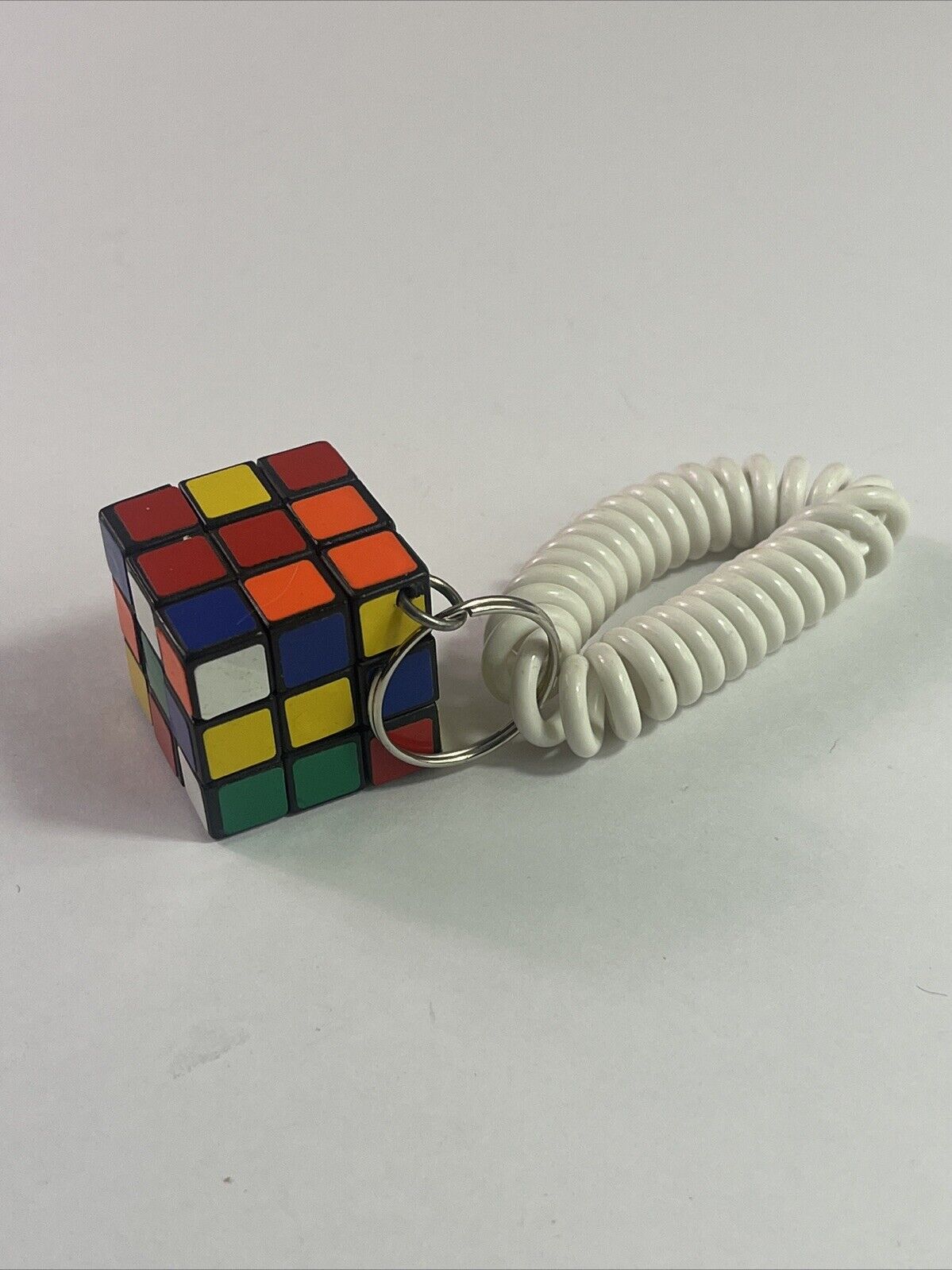 Mini Rubik\'s Cube 1” X 1” Travel Keychain Vintage 80’s