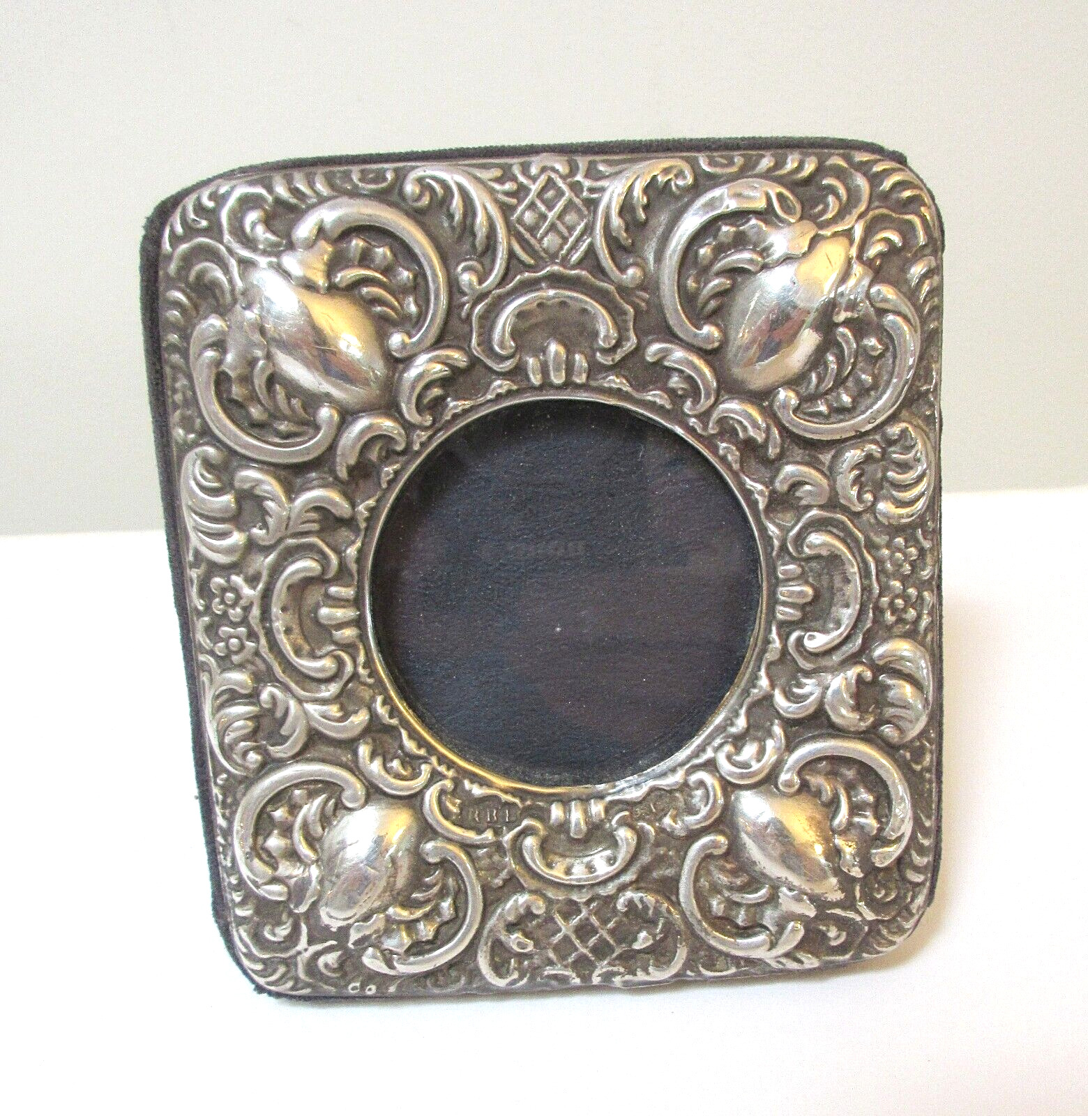 Antique Repousse Sterling Silver Frame RBB London