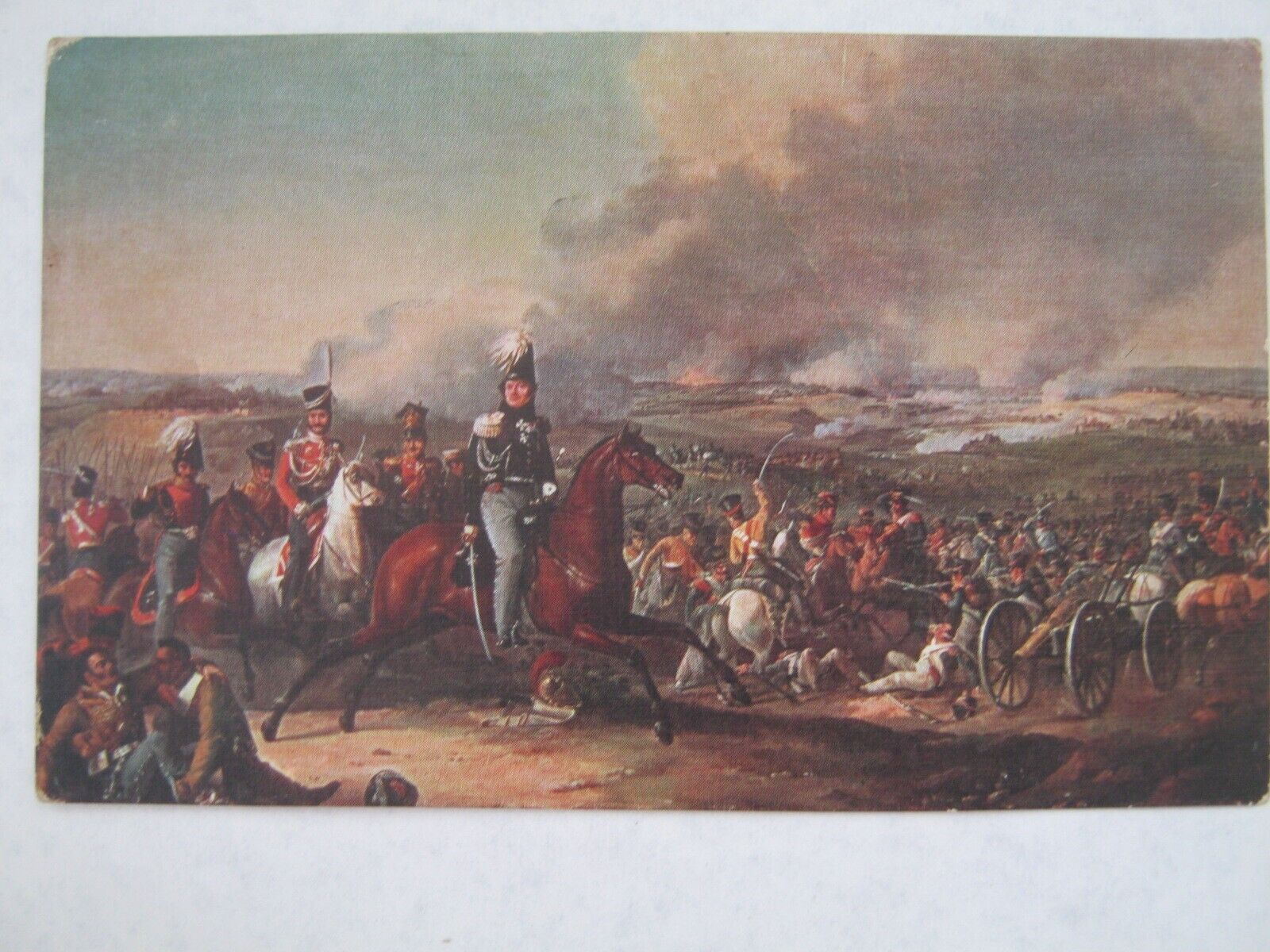 Postcard 1909s  Tsarist Russia Salon Lapina Napoleon War 1812 - Borodino