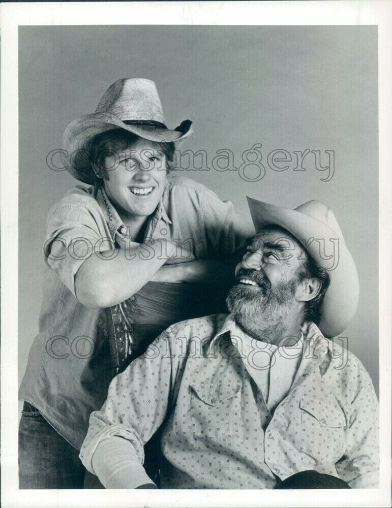 1975 Press Photo Gary Busey Jack Elam Texas Wheelers 1970s TV