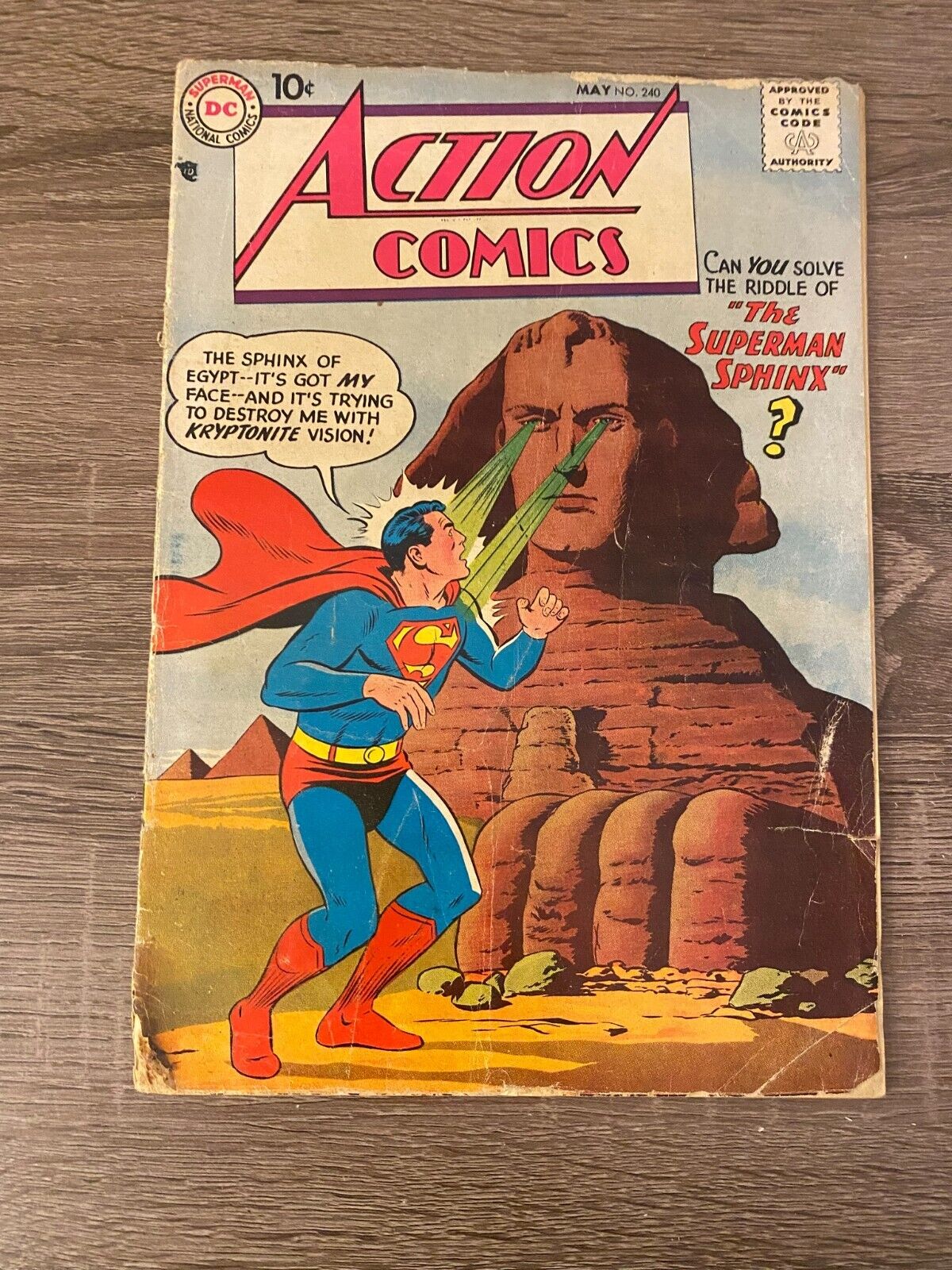 ACTION COMICS #240 MAY 1958 DC COMICS SILVER AGE SUPERMAN LOIS LANE SWAN KAYE ad