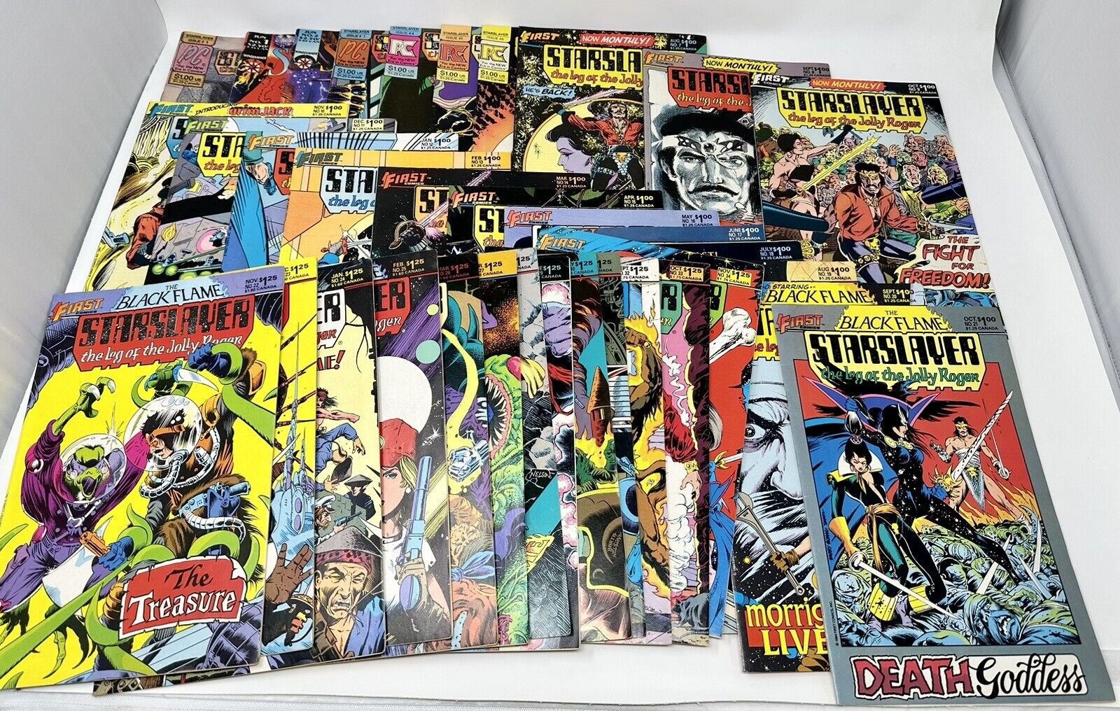 STARSLAYER 1982/85 35 Issue Complete Series Comic Set 1-34 PACIFIC/FIRST COMICS