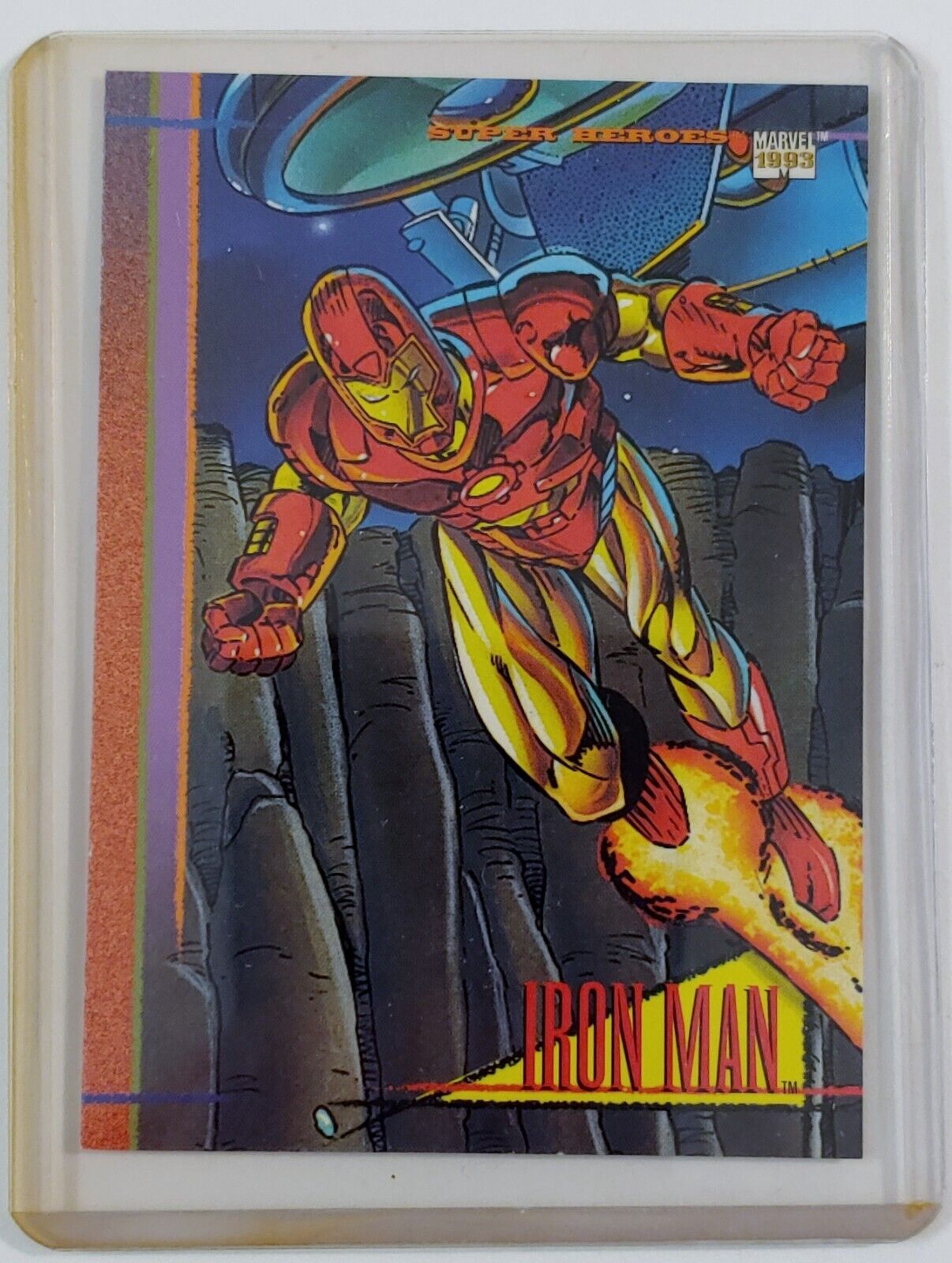 1993 Skybox Marvel Universe Series 4 Card Ironman (private Collection ) MUST SEE