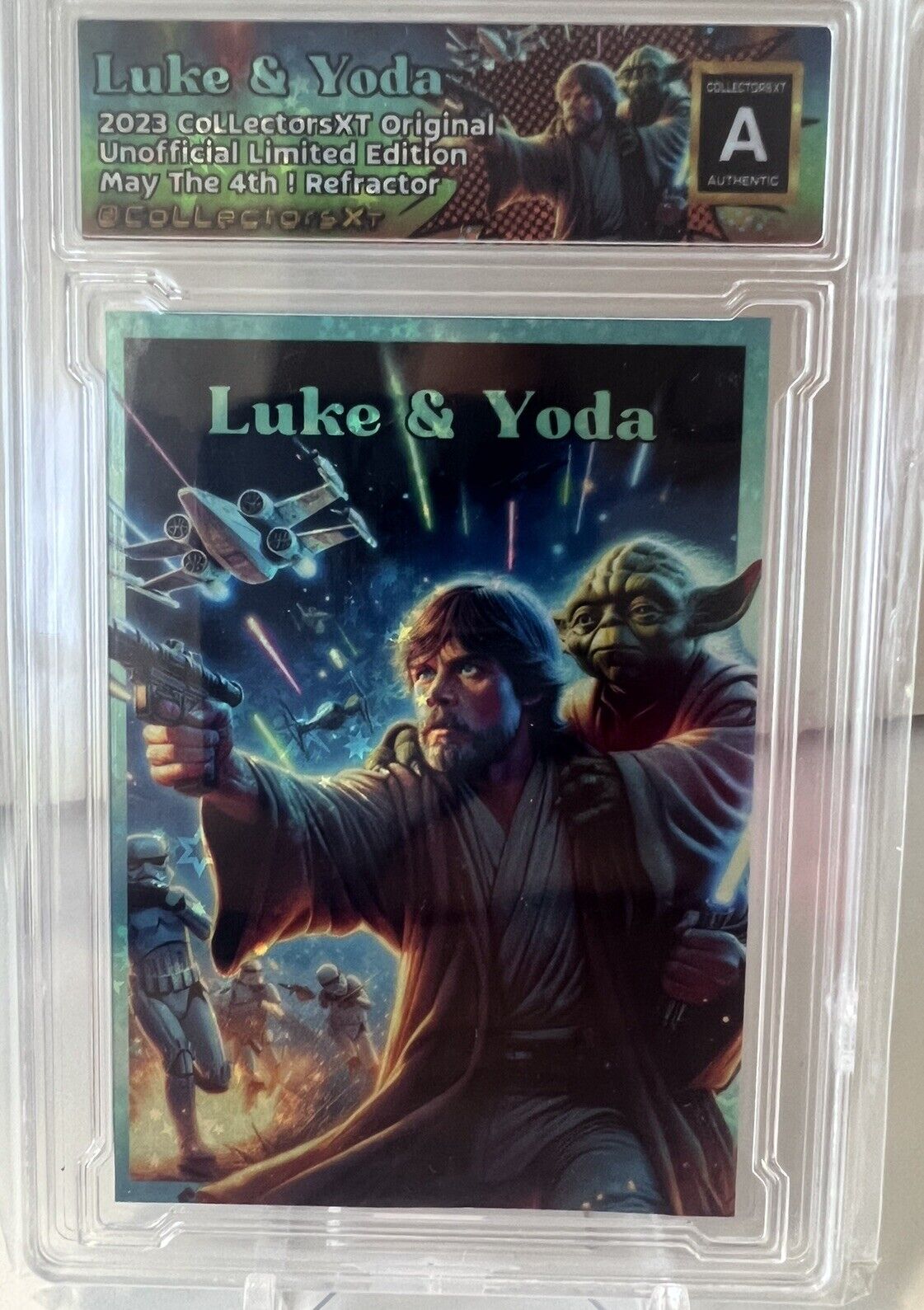 2023 Luke & Yoda Custom CollectorsXT - May The 4th Refractor -Make An Offer