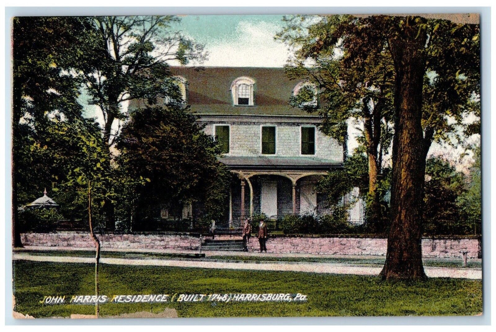 c1910's John Harris Residence Harrisburg Pennsylvania PA Antique Postcard