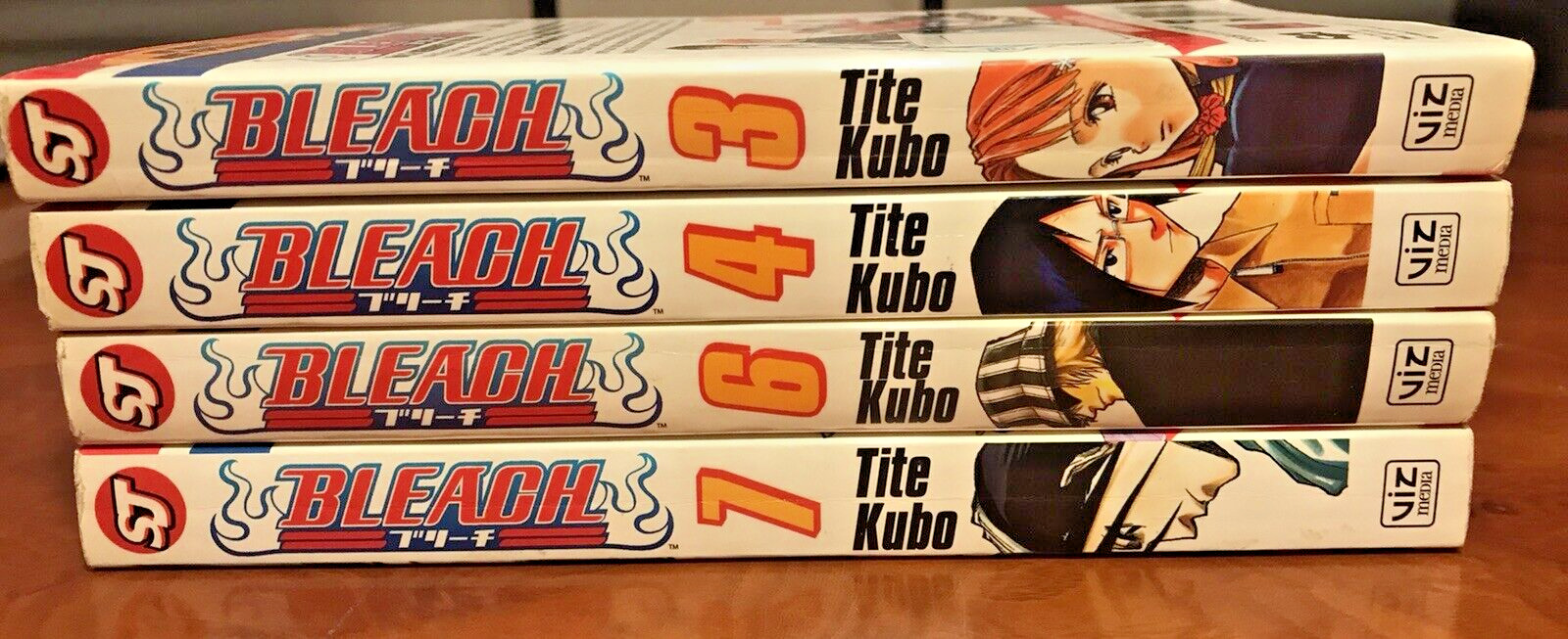 Bleach by Tite Kubo Shonen Jump Viz Media Bleach Vol 3, 4, 6, & 7 English Manga