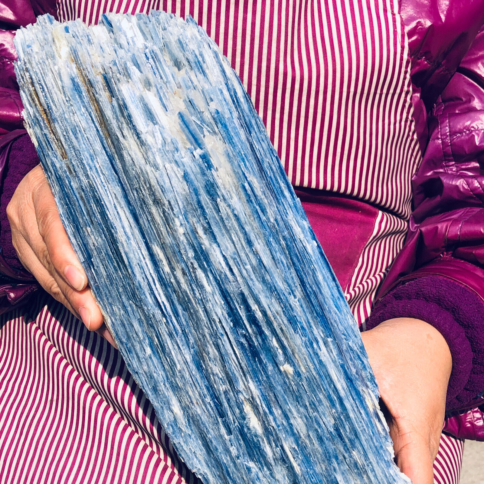 16.98LB Natural Blue Crystal Kyanite Rough Gem mineral Specimen Healing