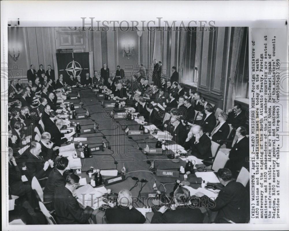 1959 Press Photo NATO North Atlantic Treaty - DFPC02043