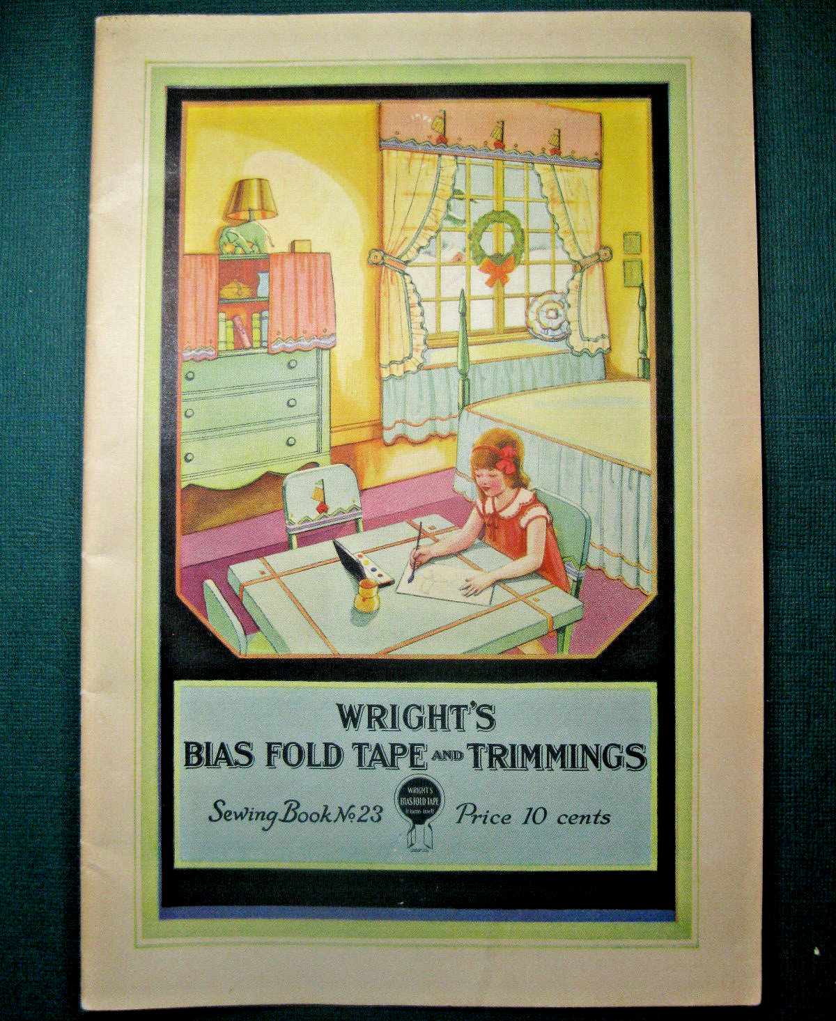 Vintage 1930 Wright's Bias Tape & Trimmings Sewing Book #23 (Excellent)
