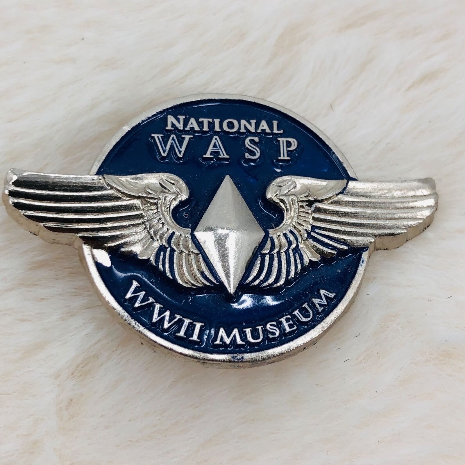 National WASP WWII Museum Souvenir Enamel Lapel Pin w/ Wings