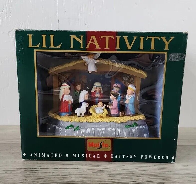 Vintage Maisto Lil Nativity Animated Musical Nativity - Partial Working