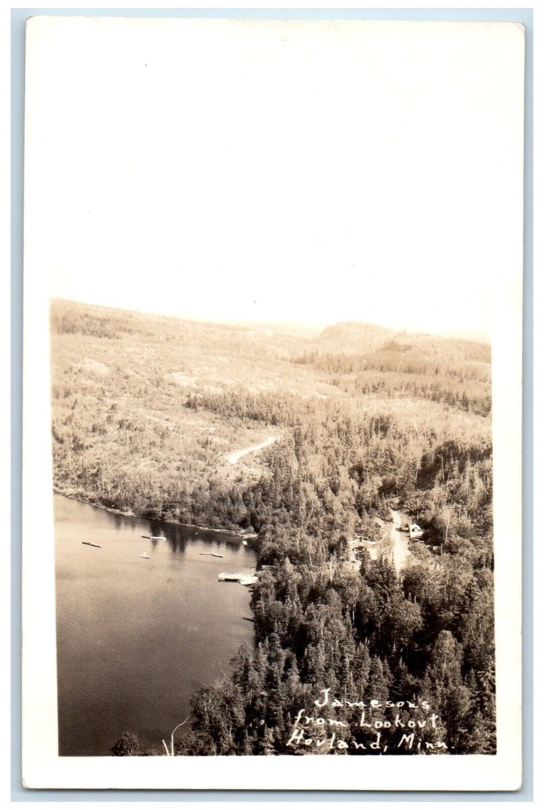 c1940's Jameson's From Lookout View Hovland Minnesota MN RPPC Photo Postcard
