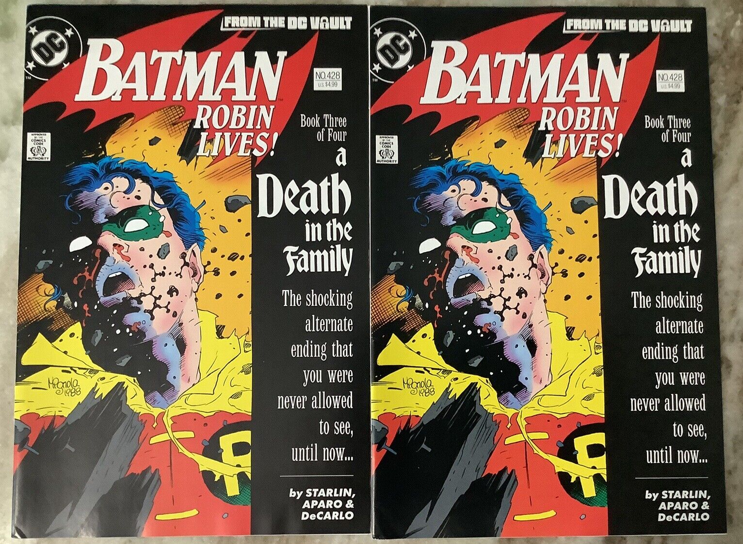 Lot of (2) Batman Robin Lives Facsimile DC 2024 Comic Books