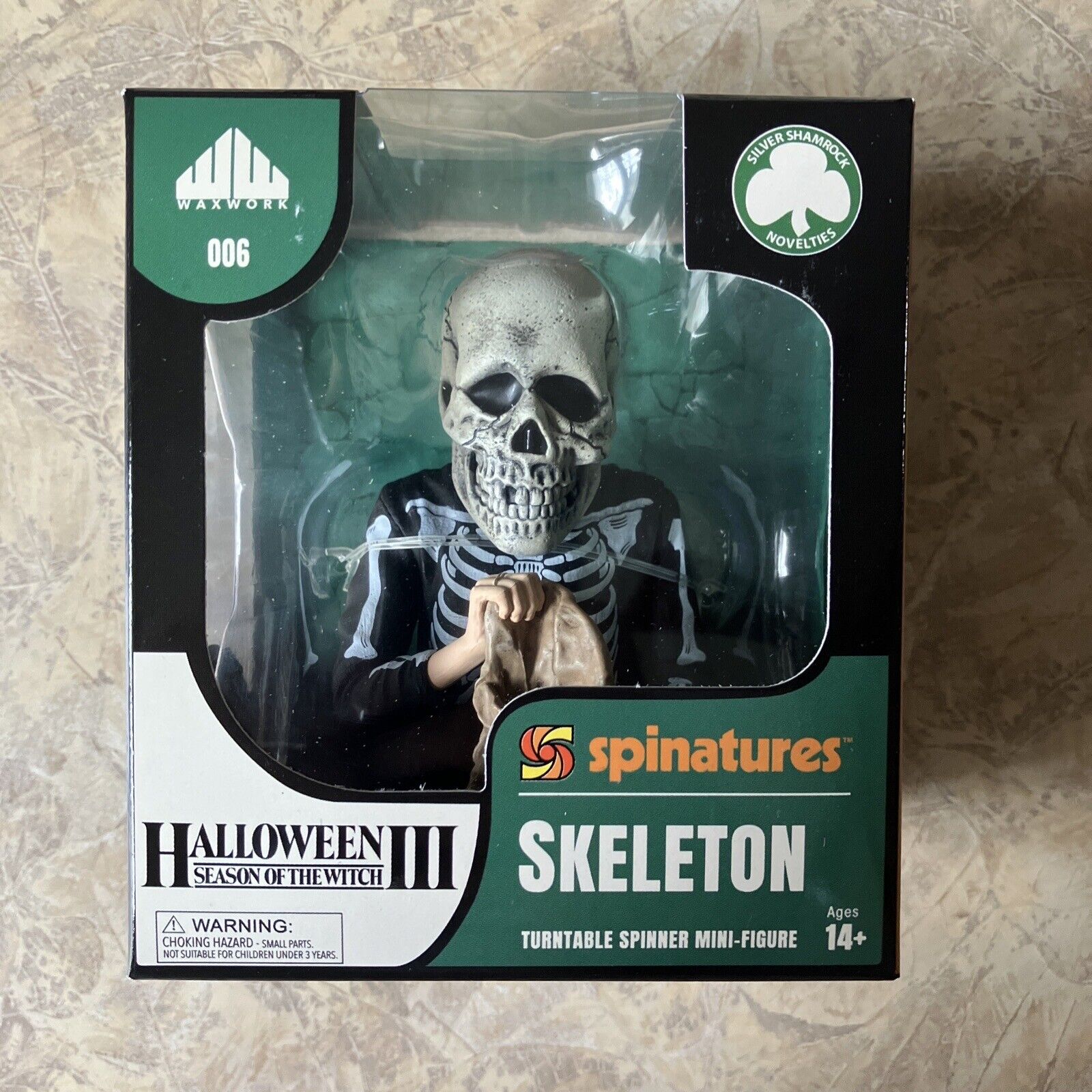 Halloween III Season of the Witch Skeleton Spinature Vinyl Figure Waxwork - NEW